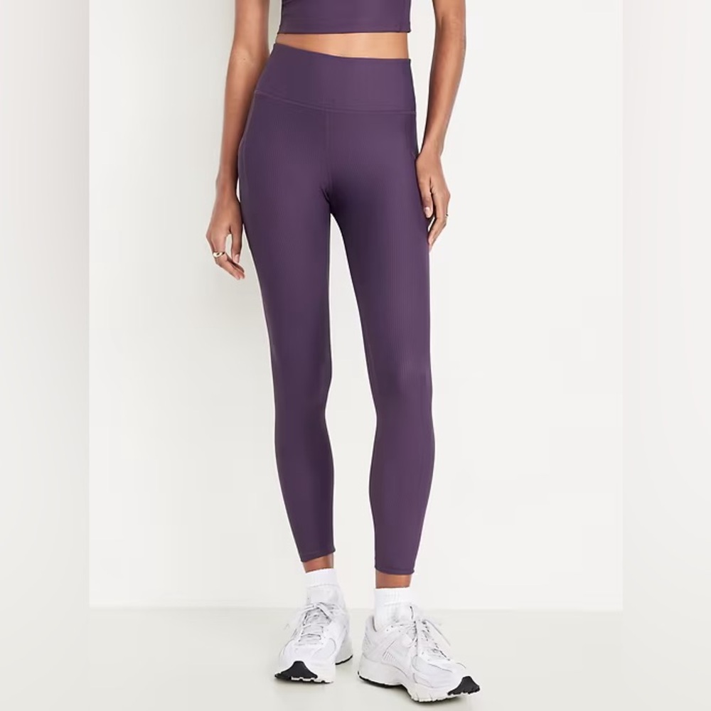 Old Navy High-Waisted PowerSoft Rib Pocket Leggings - NWT